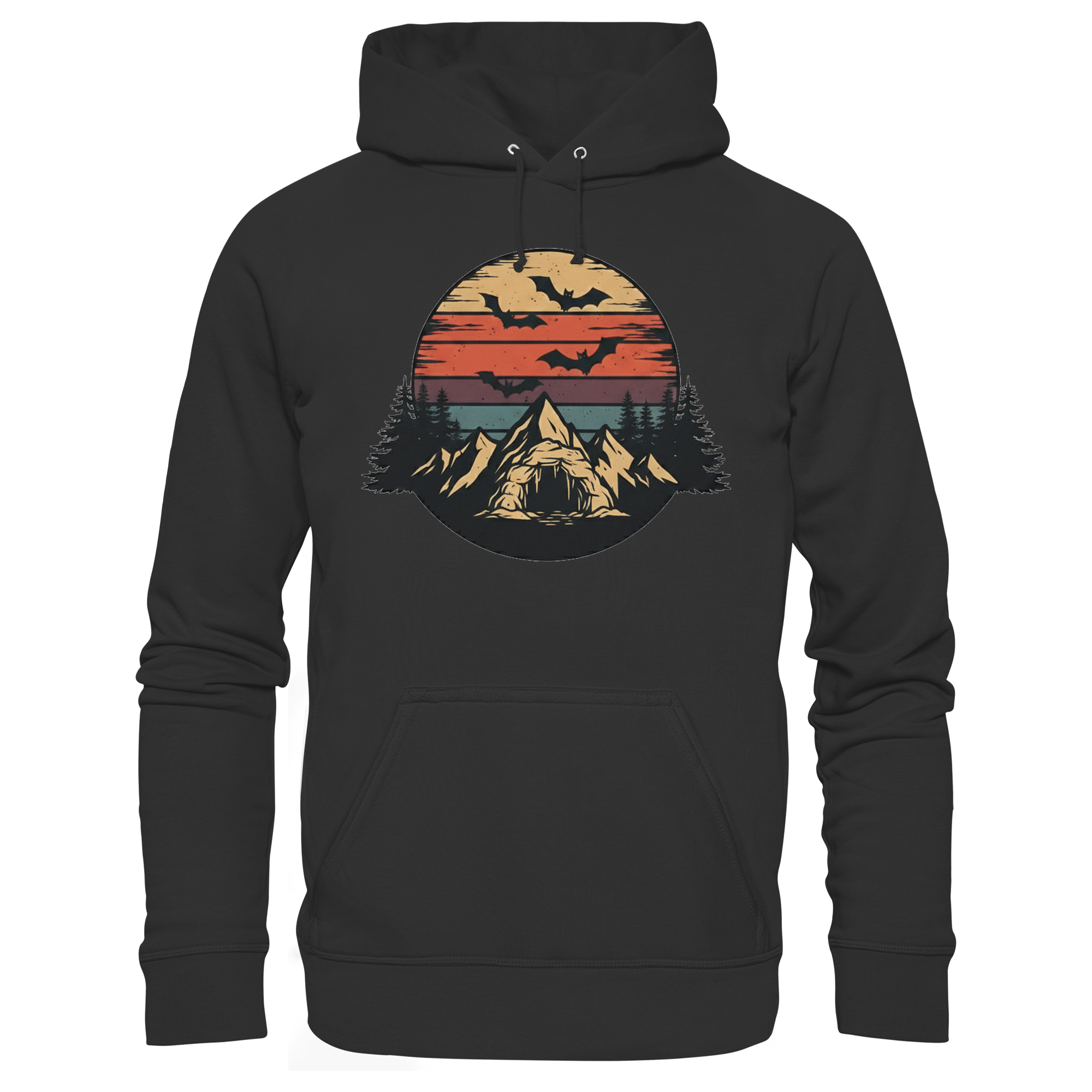 Fledermäuse im Wald - Premium Unisex Hoodie