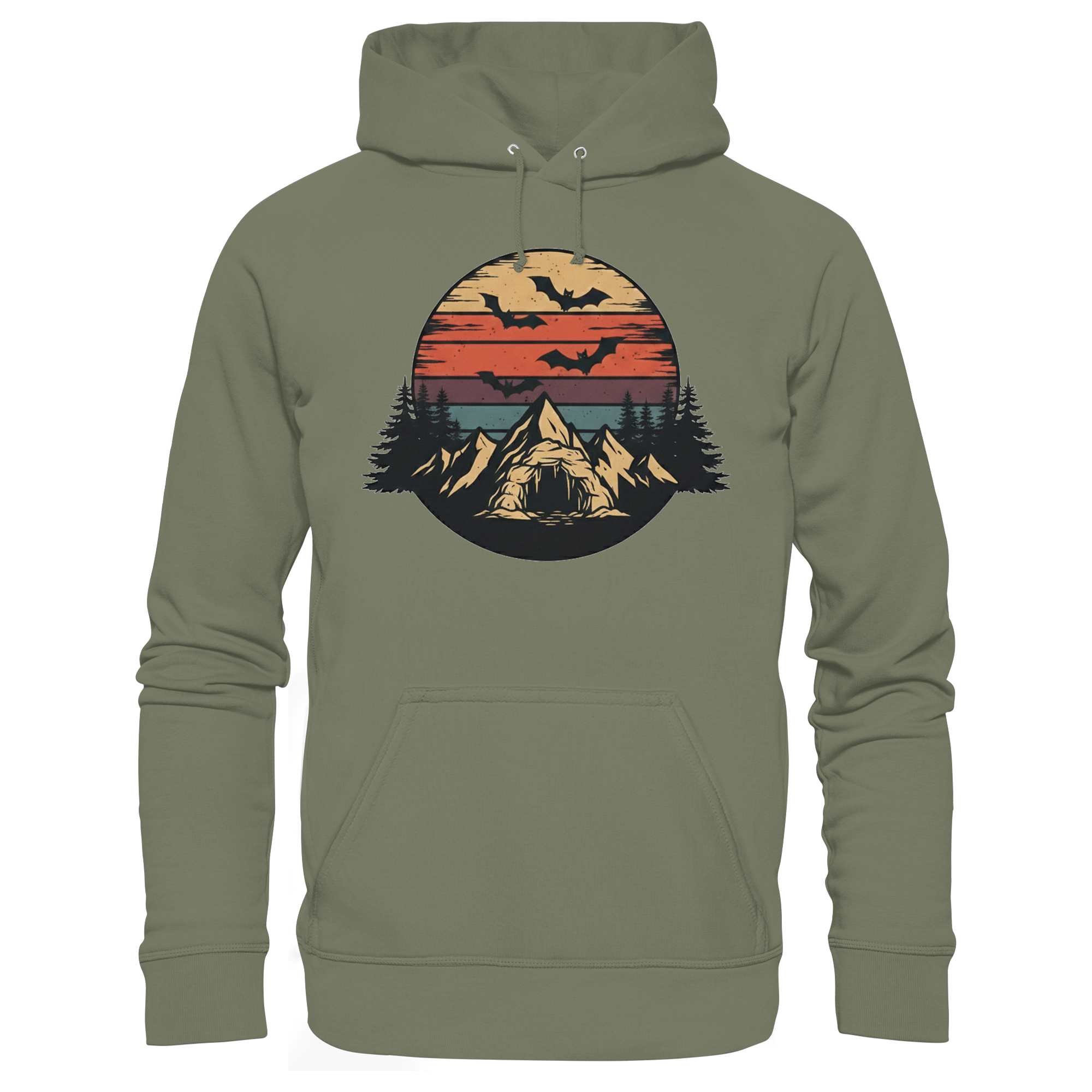 Fledermäuse im Wald - Premium Unisex Hoodie