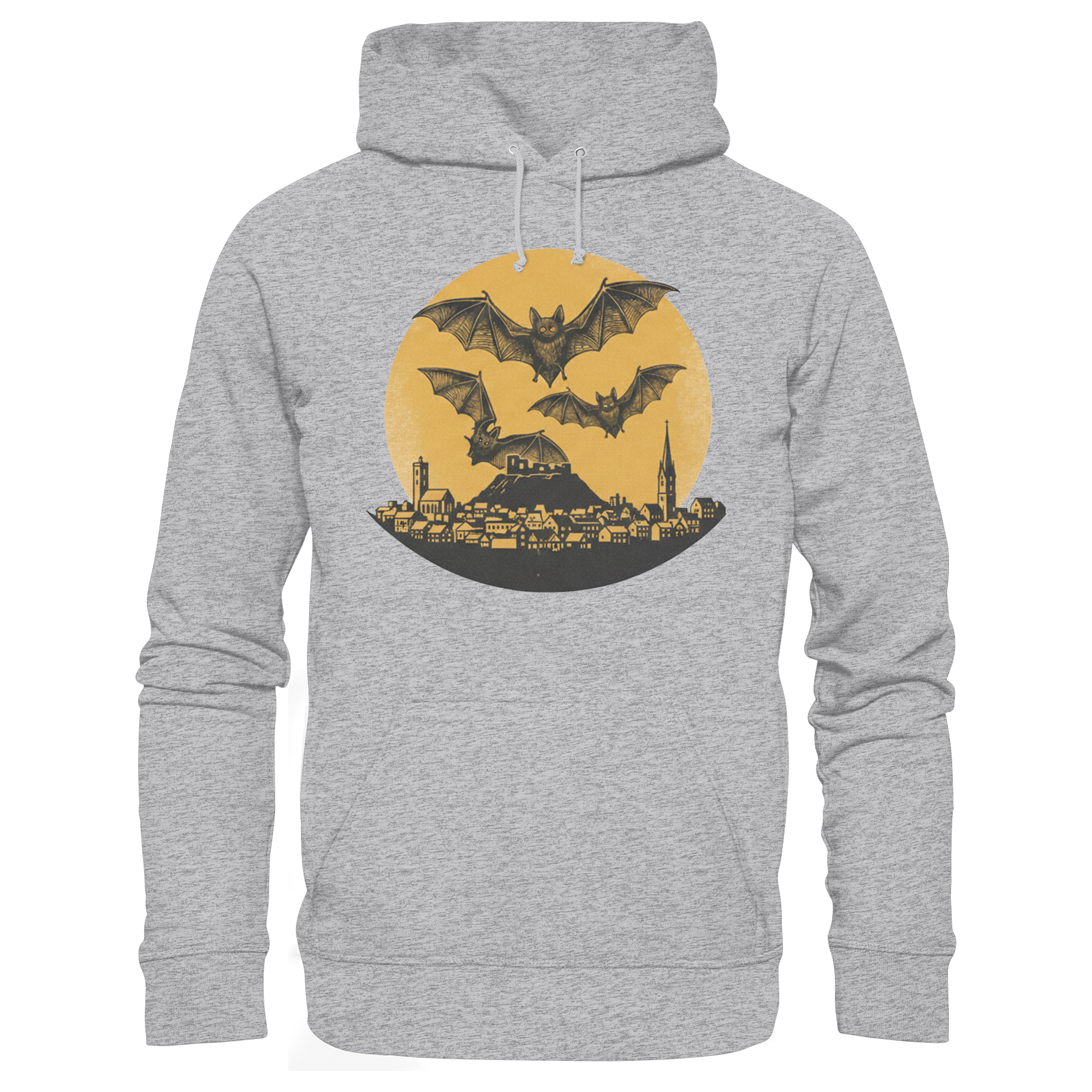 Fledermäuse mit Stadtbild - Premium Unisex Hoodie